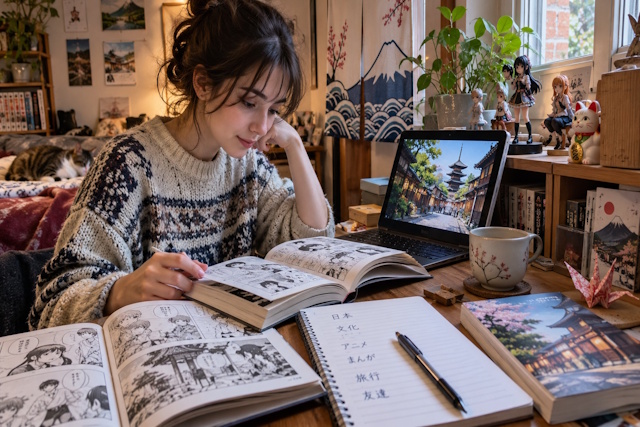 Wie kann man durch Manga und Anime mehr über die japanische Kultur erfahren?